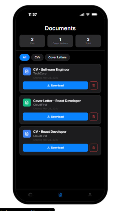 bugingoflexon's tweet image. People worry AI will take our jobs, but why not use AI to get one.
Joblify lets you search up to twenty roles at once, ranks the best matches and auto generates a tailored CV and cover letter for every job. Fully filled, no blanks, ready to download.