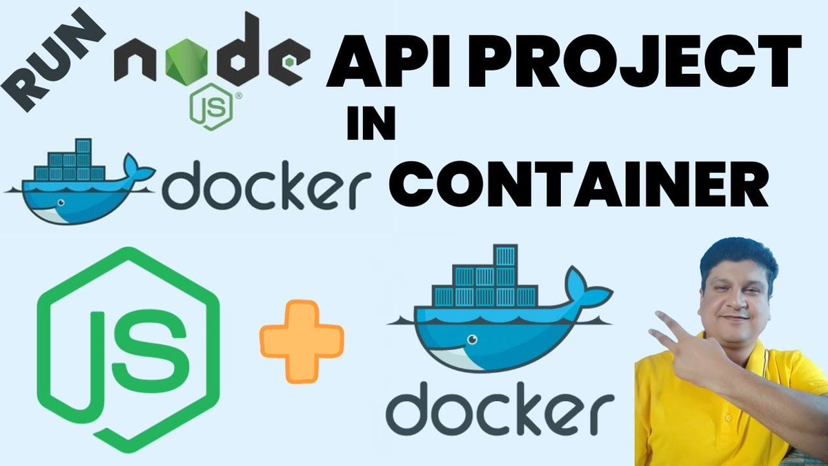 codeonedigest's tweet image. Create Docker Image of NodeJS JavaScript API Project | Deploy Docker Image in Docker Container
youtu.be/ah32rkWMPis

#Docker #NodeJS #JavaScript #API