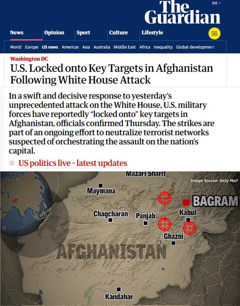 NepCorres's tweet image. US wants Bagram at any cost. Locked targets in Afghanistan after own CIA asset attacked in Washington. 
- Bagram is required to attack Iran.
- Pakistan is required to attack Afghanistan.
- #ImranKhan was a HINDERANCE and so was removed through #AsimMunir.
- Keep an eye on Kashmir