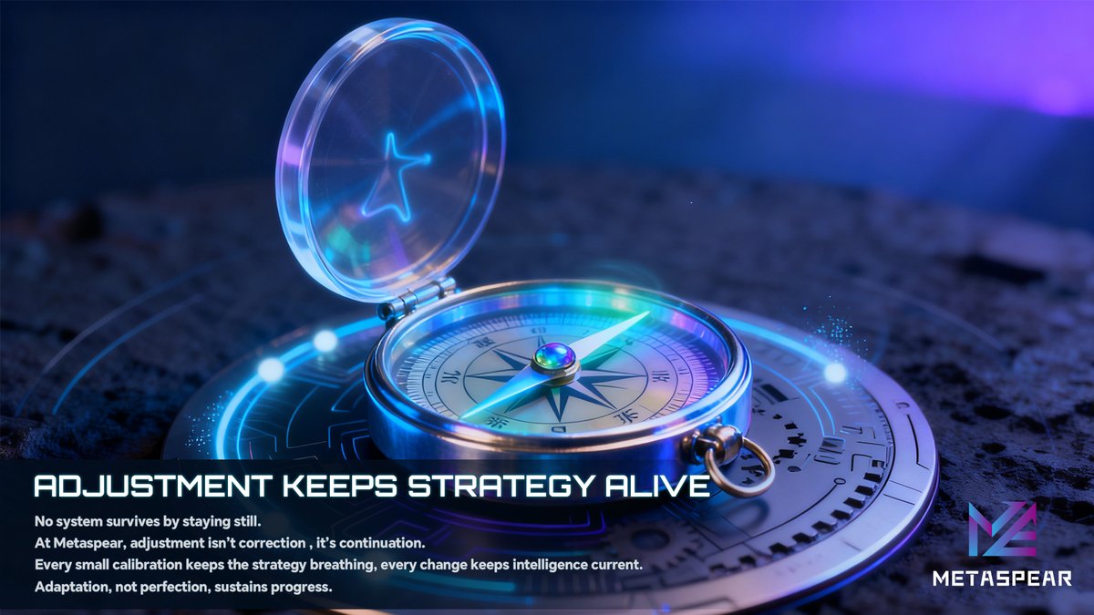METASPEAR_'s tweet image. 📊 Strategy isn’t built once, it’s kept alive through adjustment.
🌐 At Metaspear, every refinement fuels renewal.
💡 Change isn’t disruption; it’s oxygen for growth.
🚀 The edge belongs not to the flawless, but the flexible.

#Metaspear #AdaptiveStrategy #ContinuousLearning