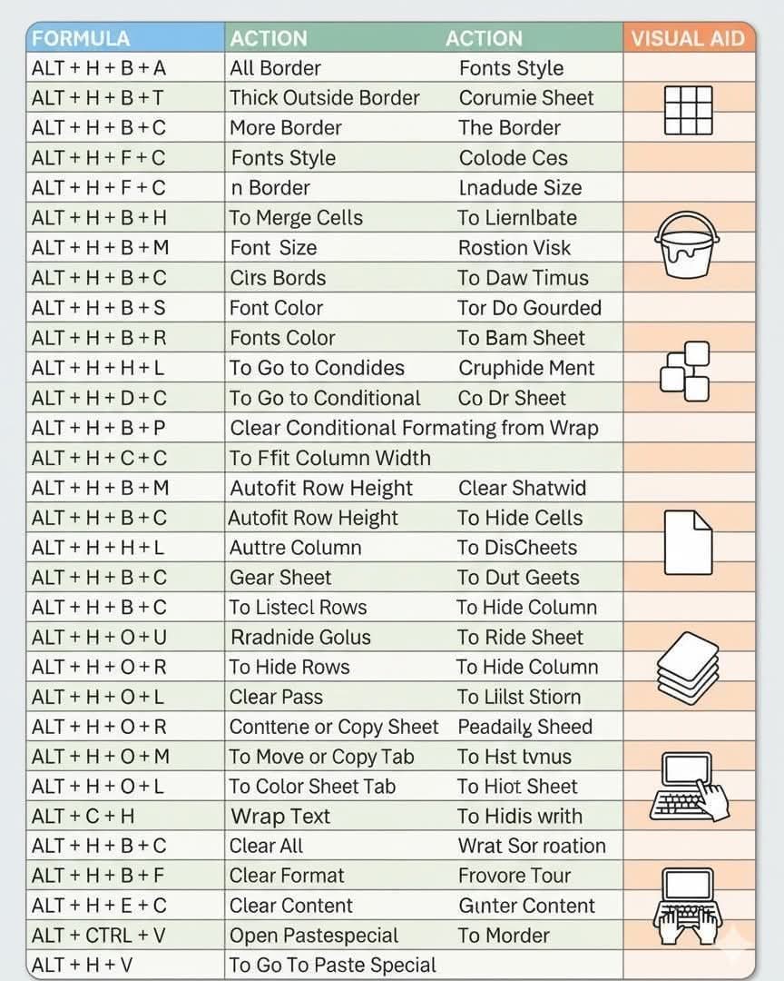 aminsojib_'s tweet image. Alt + Important Keyboard Shortcuts which can boost Your Working time💥💯
#Excel #exceltips #excelshortcuts #shortcuts #aralltips #aralltipstory