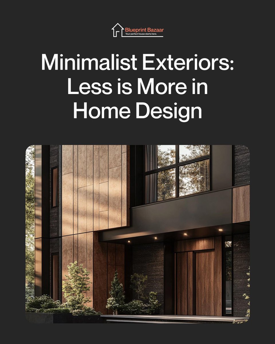 blueprintbazaar's tweet image. Minimalist Exteriors: Less is More! 

Embrace simplicity with sleek facades, low-maintenance materials, and maximized natural light. 
Discover Blueprint Bazaar&apos;s designs!  

#MinimalistExteriors #SimpleDesign #BlueprintBazaar #ModernHomeDesign