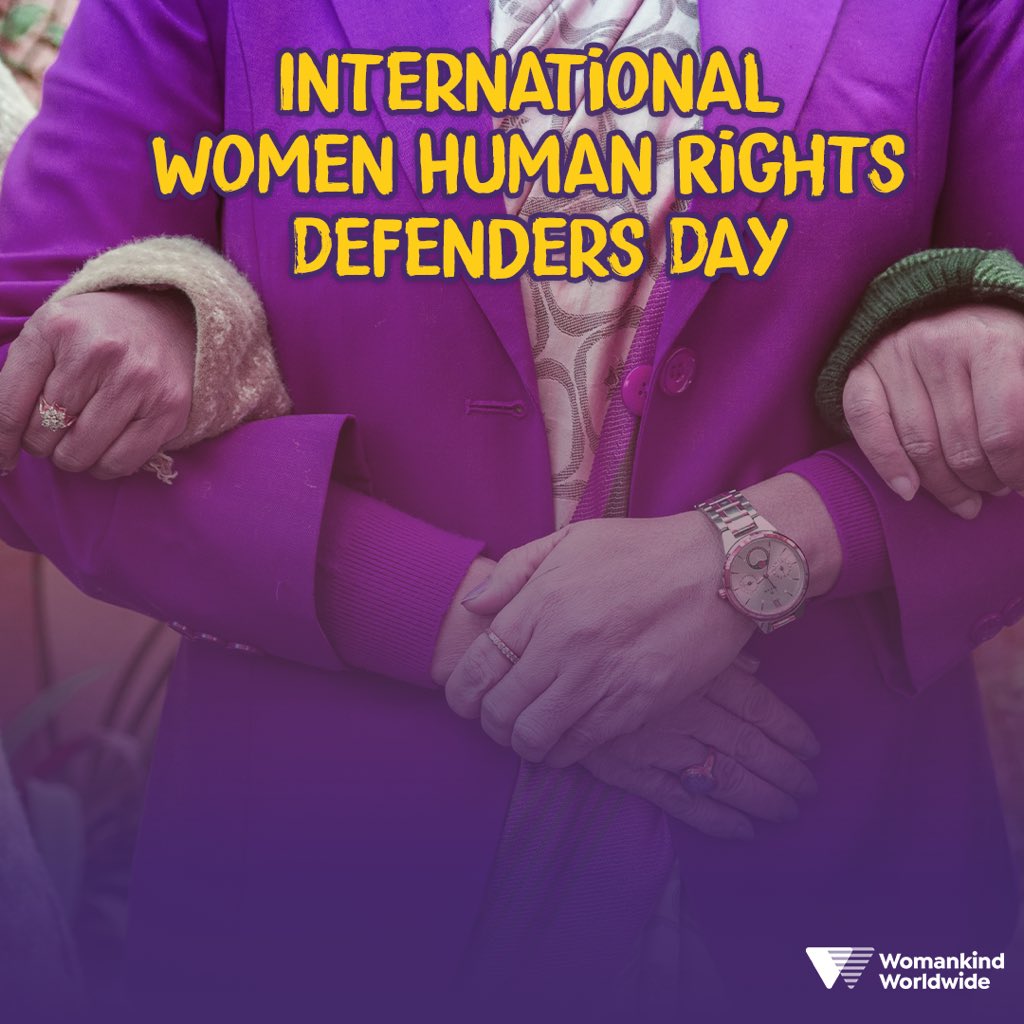 Today we celebrate the courage, resilience, and unyielding leadership of Women Human Rights Defenders (WHRDs) globally. They are on the frontline, driving change and defending rights despite immense personal risk. 💜 

WHRDs face growing repression from authoritarian and