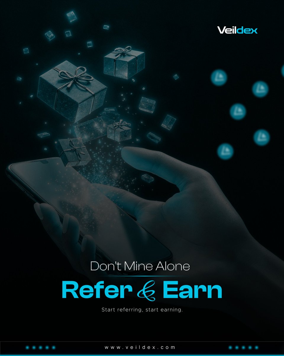 Veil_Dex's tweet image. Referrals are the new bull run
Those who act early, profit big
Every new invite is a new block… every block is money.

Start referring, start earning.

#VeilDex #CryptoMining