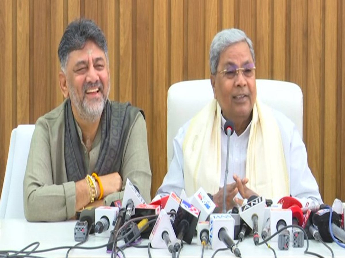 Indsamachar's tweet image. Siddaramiah, DK Shivakumar echo message of unity, say will follow High Command directives on leadership
#Siddaramiah #DKShivakumar #HighCommand #KarnatakaCM