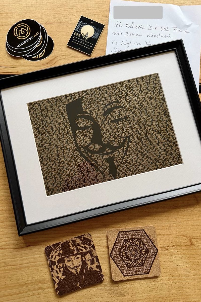 BitcoinArtMag's tweet image. Words of Freedom by @ModeotecArt