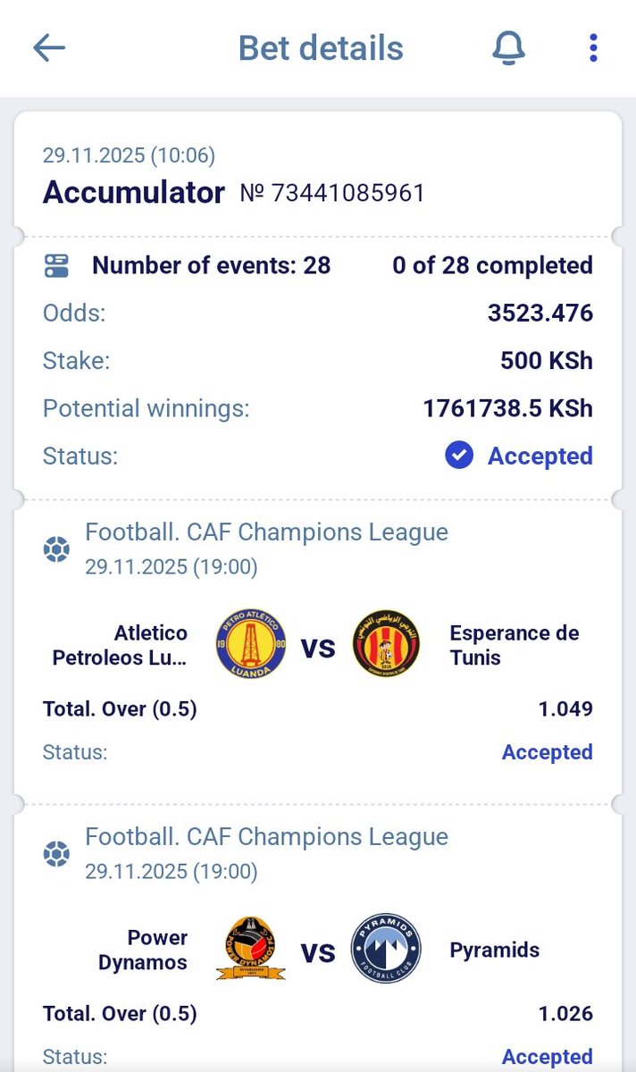 tundianosports's tweet photo. SATO 3.5K+ Strictly Over 0.5 ODDS 💥
Stake /Edit before Staking ✅
Paripesa Booking code 👉 53ZSS
♻️PARIPESA ➡️ https://t.co/QSDmVauwWG
Promo code Use : GENZ254
♂️ Download app here
https://t.co/OkTi098ryn
#Paripesa #Helabet #1XBET #Betika #Nigeria #Ruto #Malava #Mbeere https://t.co/321aZWH3Fd