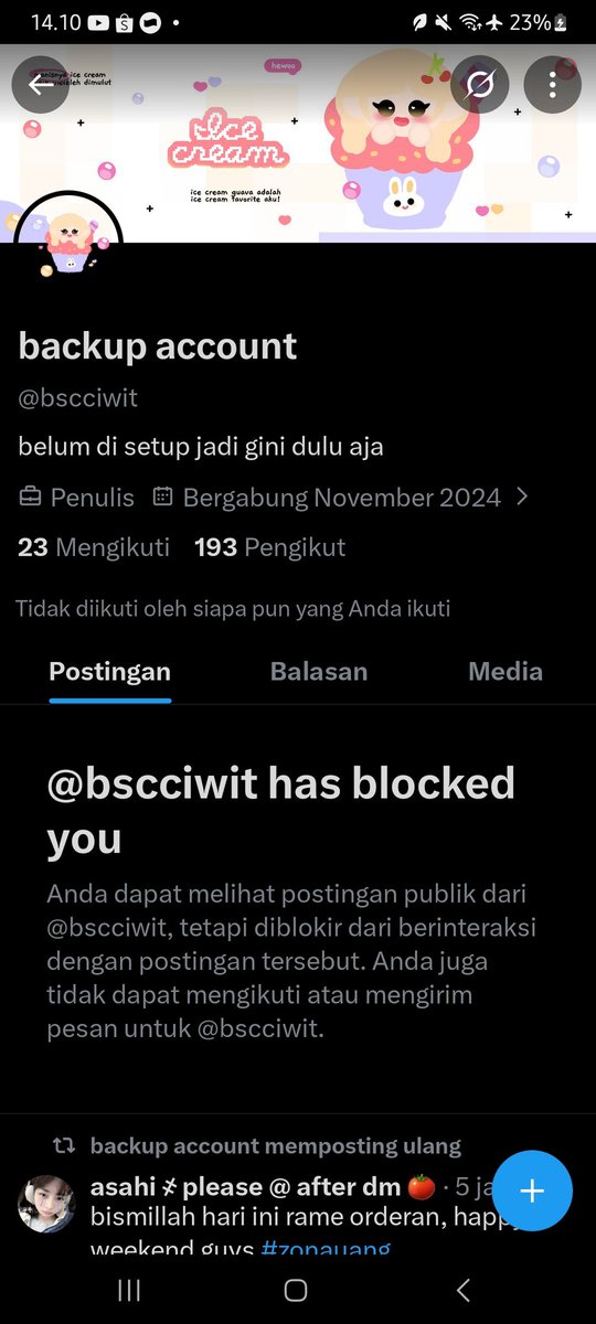 ___23archived's tweet photo. HATI HATI GUYS BUAT YANG MAU TOP UP ROBUX SAMA AKUN INI (@bscciwit ) GUE UDAH PAYMENT TAPI TERNYATA DI TIPUU TERUS MALAH DI UNSEND &amp; DI BLOCK!! 
#zonauang #robux #WTB https://t.co/VIWXLxamT8