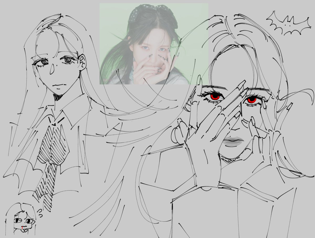 myouchichi's tweet image. big fan of this vampire thing we got going on rn #mina