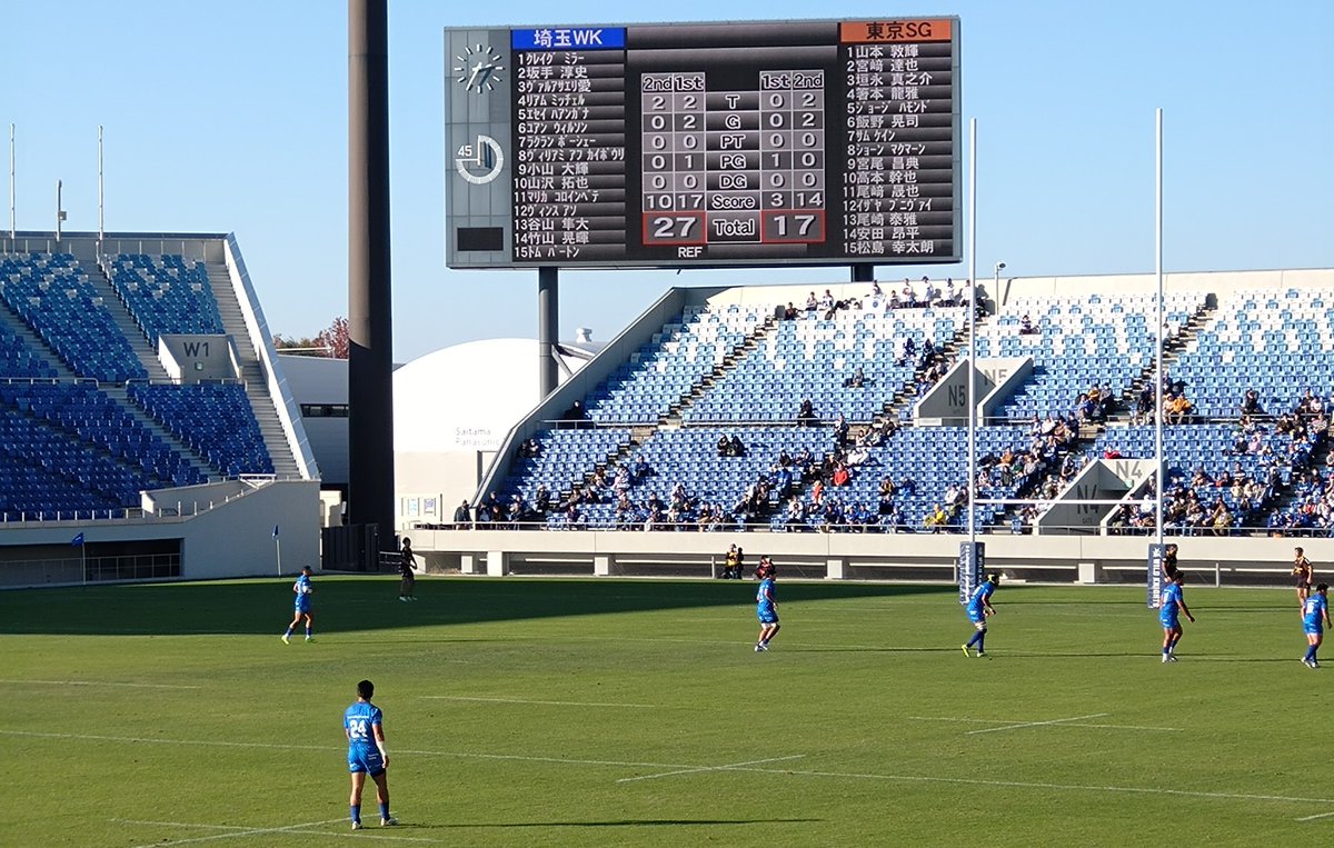 keithsan9's tweet photo. お疲れさまでした、強化試合勝利！
明日からの宮崎合宿でさらに磨きをかけて25-26シーズン優勝へ！
＃ラグビーリーグワン
＃埼玉ワイルドナイツ
＃熊谷ラグビー場 https://t.co/dEnn1D8LDo