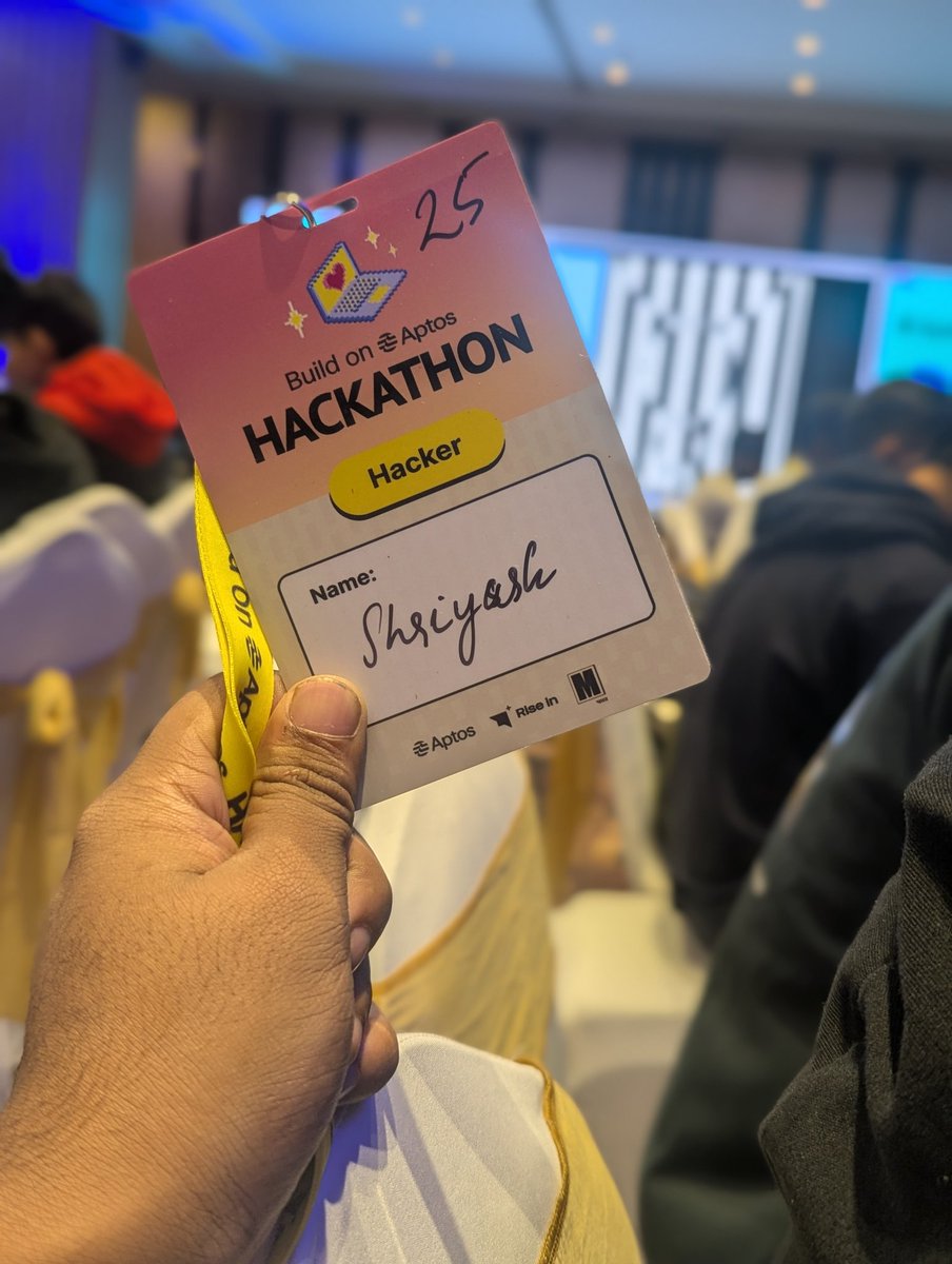 shriyash_soni's tweet image. gm gm Bengaluru! ☀️
Apna Coding team is in the Build on Aptos Hackathon 🚀
Live at Essotto Recreation Hub — ready to build, learn &amp;amp; ship on Aptos!
Let’s connect 🔥
@BDSmovement
@Aptos
#Aptos #BuildOnAptos #AptosHackathon #ApnaCoding #IBW2025 #Bengaluru