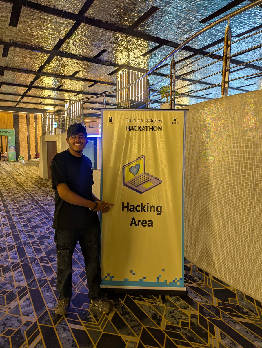shriyash_soni's tweet image. gm gm Bengaluru! ☀️
Apna Coding team is in the Build on Aptos Hackathon 🚀
Live at Essotto Recreation Hub — ready to build, learn &amp;amp; ship on Aptos!
Let’s connect 🔥
@BDSmovement
@Aptos
#Aptos #BuildOnAptos #AptosHackathon #ApnaCoding #IBW2025 #Bengaluru
