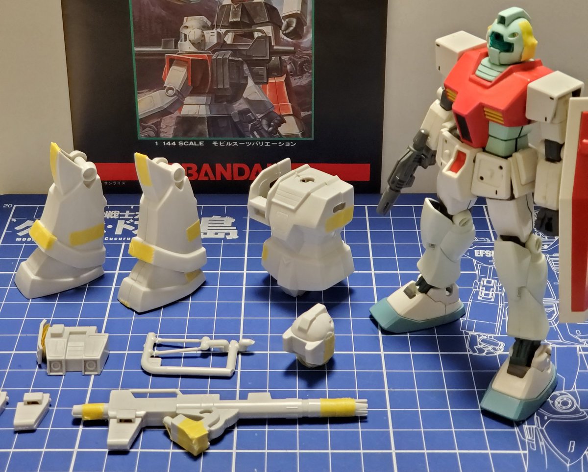 5aZOZH4y2AePTqO's tweet image. #ミキシング選手権

『ミキシング計画』第４弾で制作した
旧とHGUCによるジムキャノン😆🎵

#ガンプラ
#ガンプラ好きとつながりたい