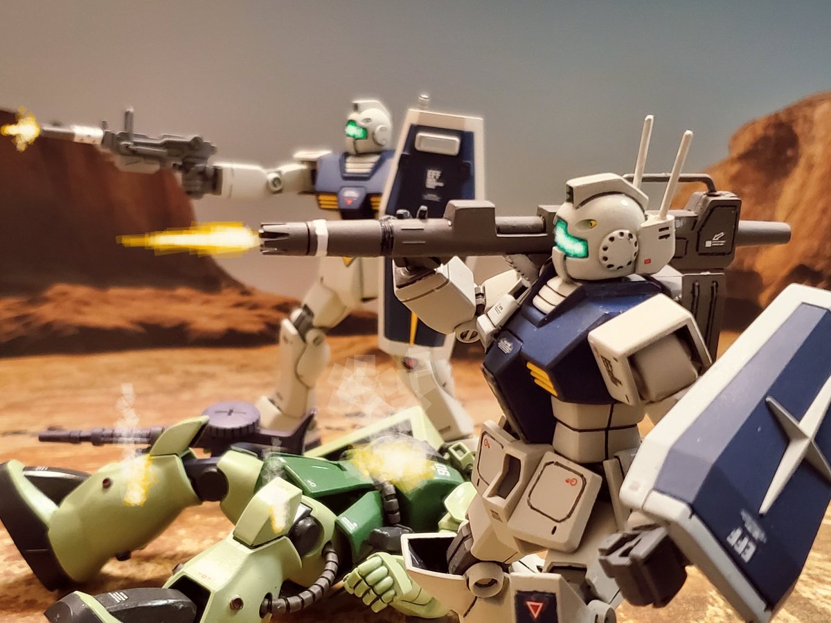 5aZOZH4y2AePTqO's tweet image. #ミキシング選手権

『ミキシング計画』第４弾で制作した
旧とHGUCによるジムキャノン😆🎵

#ガンプラ
#ガンプラ好きとつながりたい