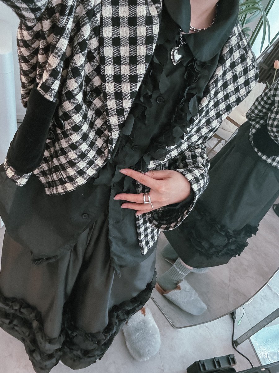 コムデギャルソン チェック サルエルパンツ ペンギンパンツ コムコム