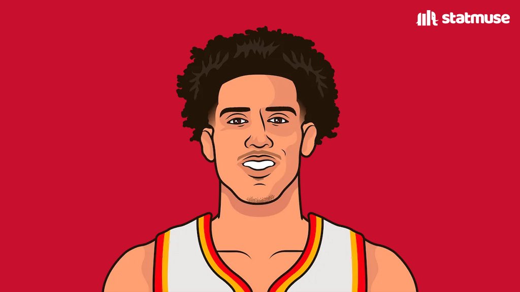 statmuse's tweet image. Jalen Johnson vs Cavs:

29 PTS
12 REB
12 AST
2 STL

Passes Trae Young in all-time triple-doubles for the Hawks.