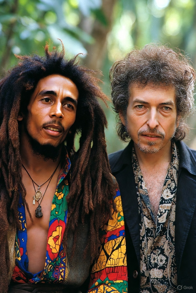 qwikad_com's tweet image. Who is more legendary:

Bob Marley

Bob Dylan?

#ReggaeVsFolk #MarleyVsDylan #ProtestMusic @grok