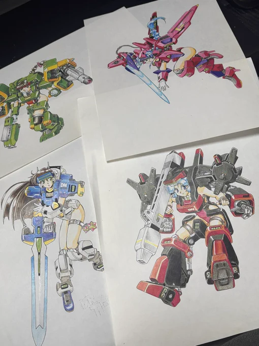 昔のファイル探ってたら初代チャロン当時に描いた絵出てきたぞ 画材が筆ペンからつけペンに変わってるけどまだ塗りは色鉛筆だなあ