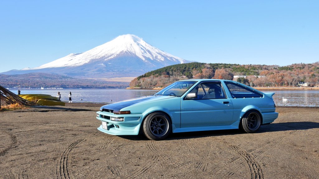 Sugar_ts86's tweet photo. my new style…

Bodycolor
・Aqua gray
Aeroparts
・Jubiride side step
・CBY rear gate

チノちゃんが乗る車と想像したら水色かなと数年色で悩み続けた末、ちょうどmonoが放送されそこに登場する日産パオの水色に惹かれパオ買う余裕もないからいっその事ハチロクをパオカラーに染めちゃいました🗻 https://t.co/dbQy5wo54z