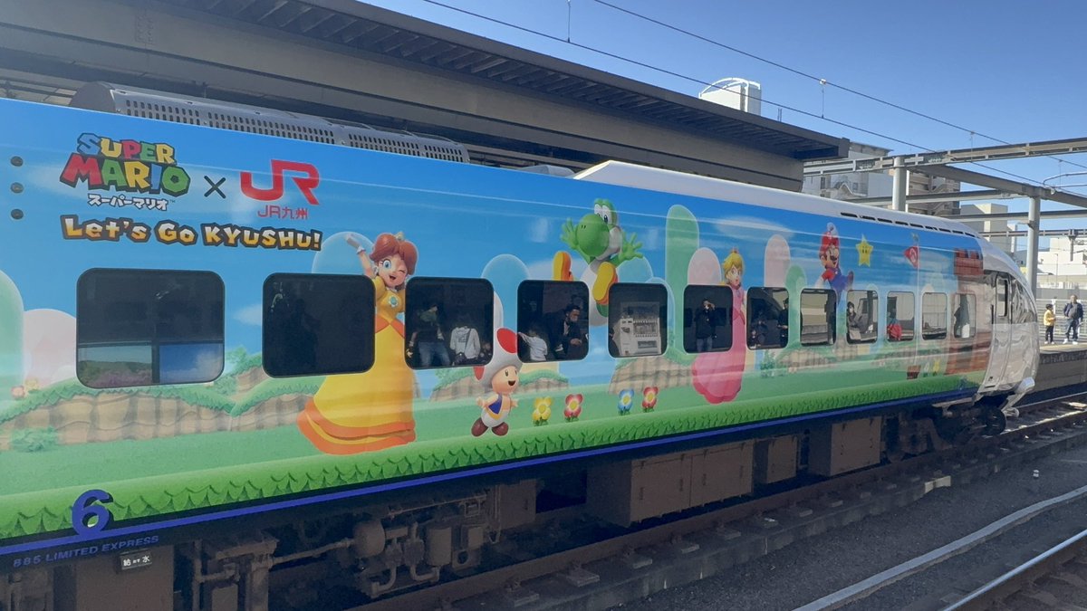マリオだよ〜 これがスーパーマリオ号か。