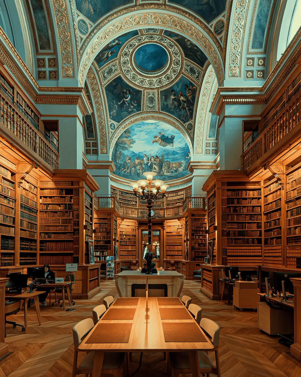 The library of the National Assembly, Paris.