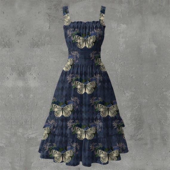 KylieYIAH's tweet image. Blue Moth Harlequin Dress: Gothic Cottagecore Ruffle Hem Milk Silk by FreyjasAlchemy: 41.00 USD

Step into enchanting style with our Blue Moth Harlequin Women’s Ruffle Hem… dlvr.it/TPWs4k #GothicFashion #CottagecoreStyle #AlternativeFashion #RetroVibes #WitchyAesthetic