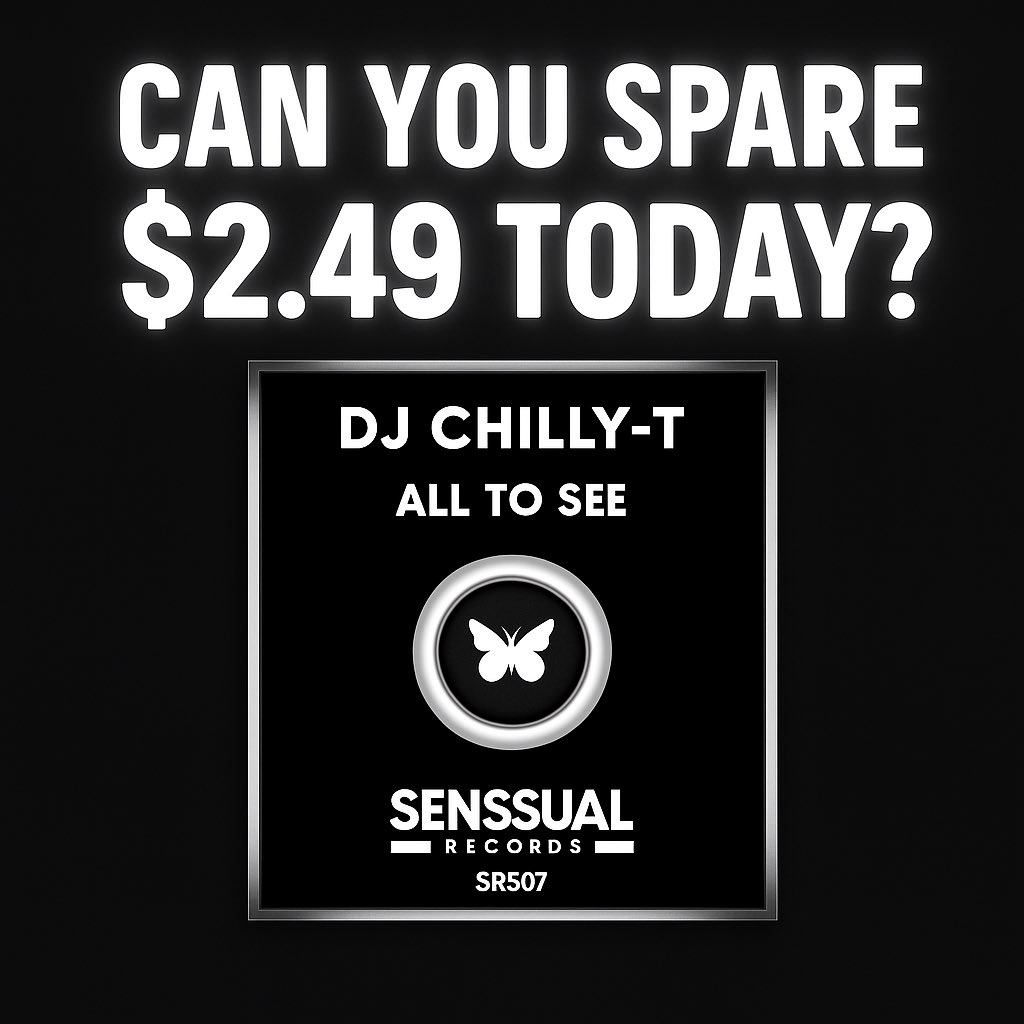 DJs… be honest…

You’ve spent $2.49 on WAY worse tracks than this 😝🎶

If you wanna support my new release, here’s the link 👇
👉 beatport.com/release/all-to…

#SupportYourDJs #Beatport #HouseMusic #DJChillyT #AllToSee