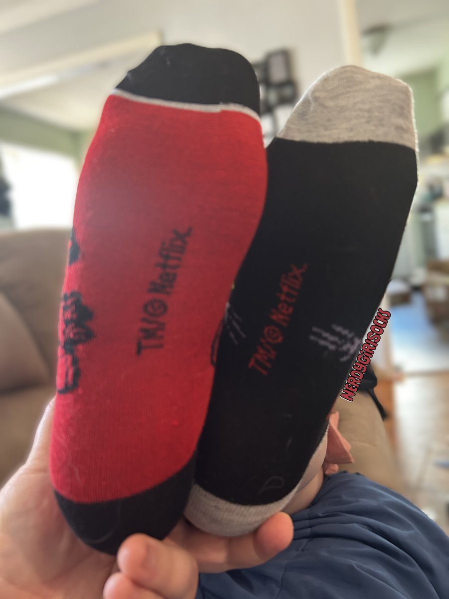 NerdyGirlSocks's tweet photo. Finally started watching #StrangerThings Season 5! To celebrate I figured I'd share some of my cute new socks with you guys!๐
1/2
#anklesocks #cutesocks #newsocks #chaussettes #mismatched #sockswag #shoesoff #socks #soles #socken #pieds #explore #fypใท https://t.co/dmxcMOU36s