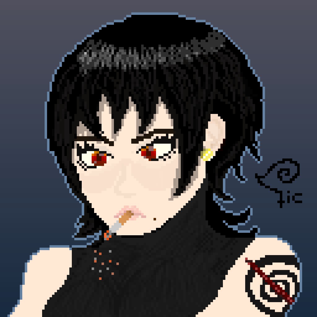 licorespiral's tweet image. A menos amada da mesa, mas está no meu coração, amor pelas góticas ✋️❤️
#pixelart #pixelartist #Pixels #art #artedigital