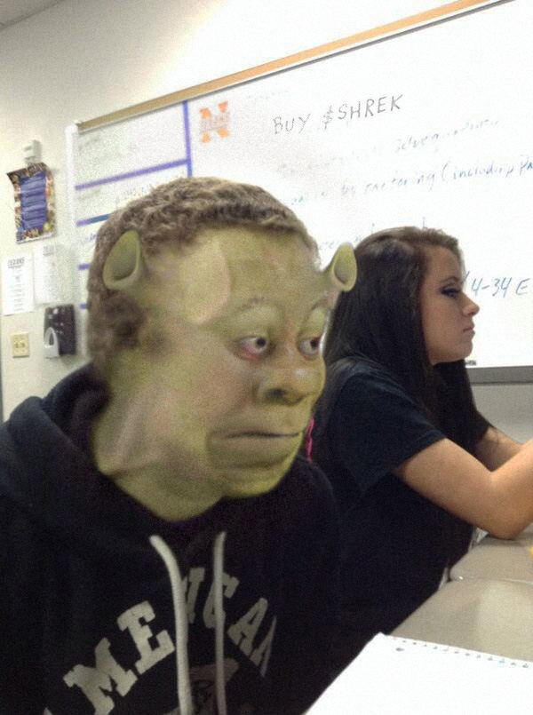 Me at work staring at the clock, counting down until I can go home and make unhinged $SHREK memes