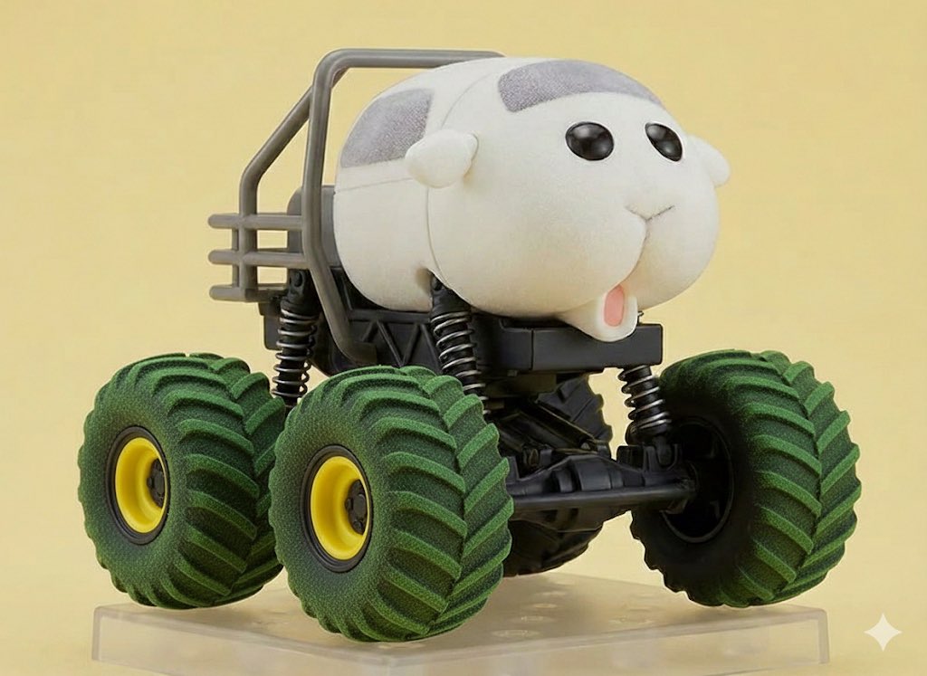 null_null33's tweet image. Geminiでどんな車もモンスタートラックになれみたいですよ