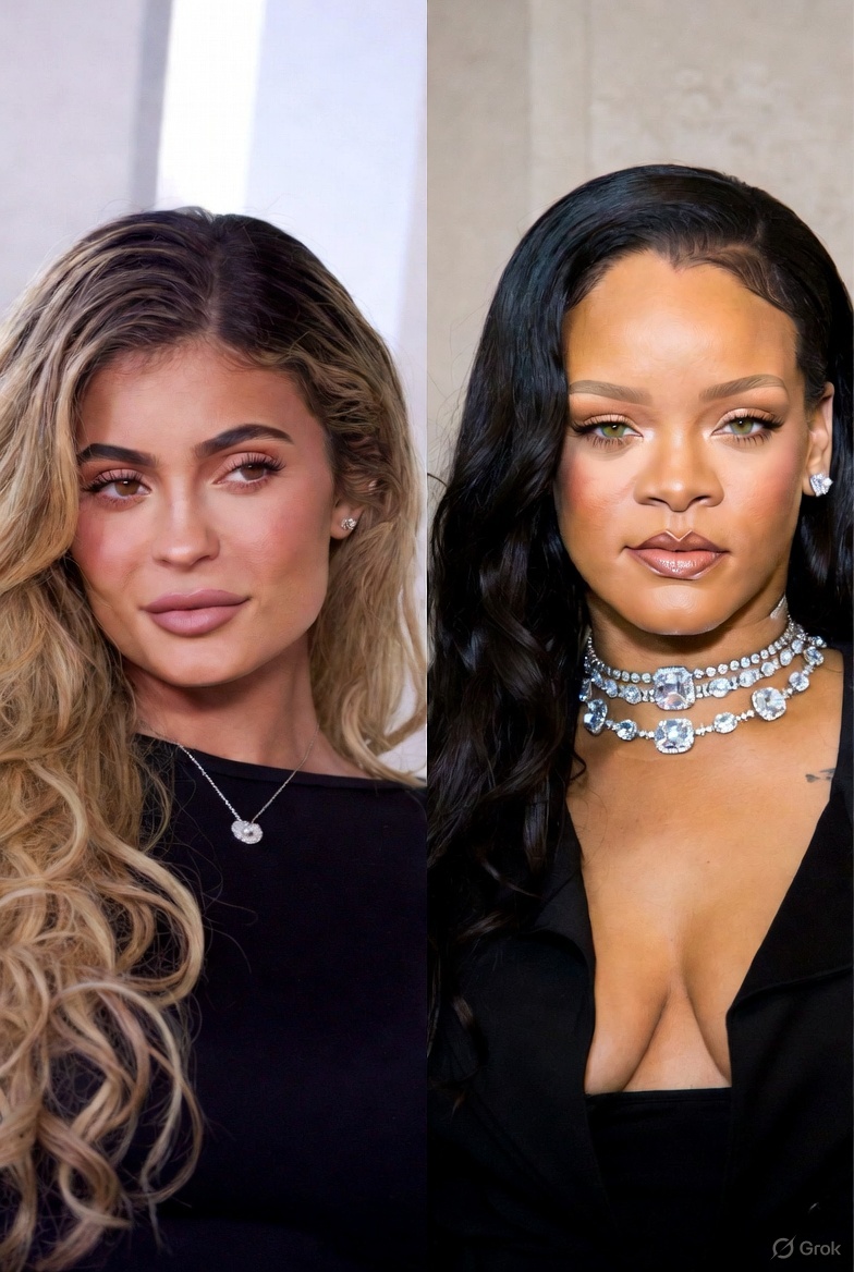 qwikad_com's tweet image. Who is a bigger beauty mogul:

Kylie Jenner

Rihanna?

#BeautyEmpires #KylieCosmeticsVsFenty #MakeupQueens @grok
