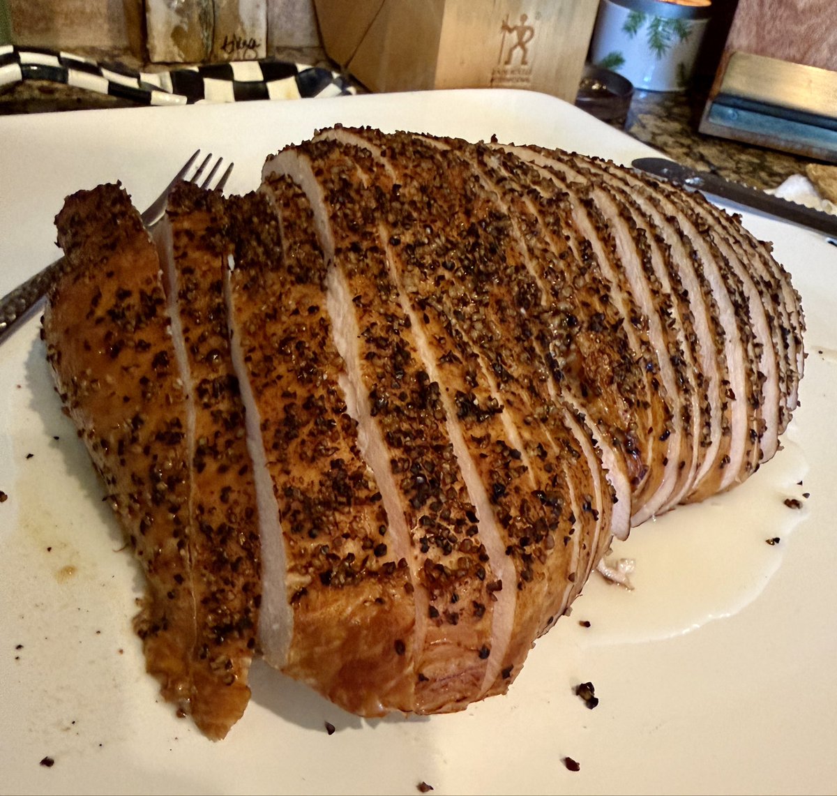 The only picture I took on Thanksgiving.  A <a href="/RoegelsBarbecue/">Roegels Barbecue Co.</a> turkey breast.