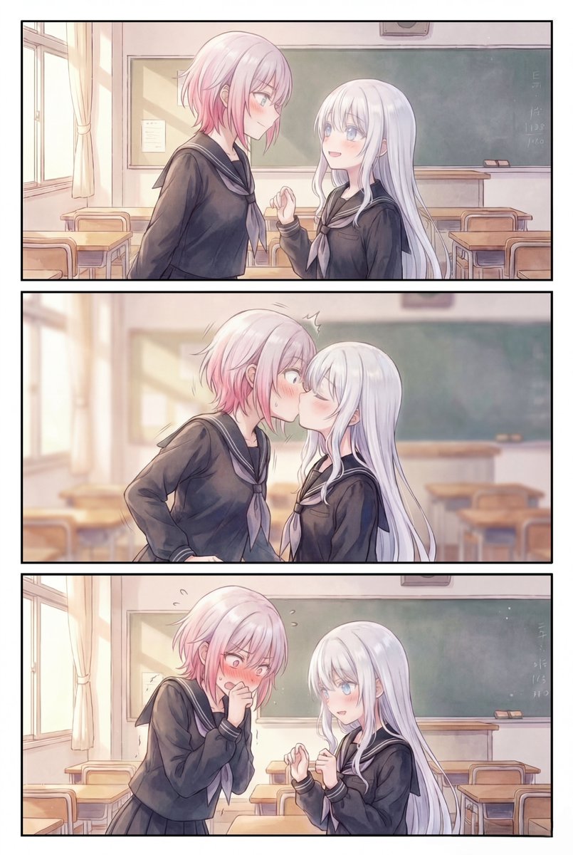 桜羽エマ #月代ユキ #魔法少女ノ魔女裁判 #百合