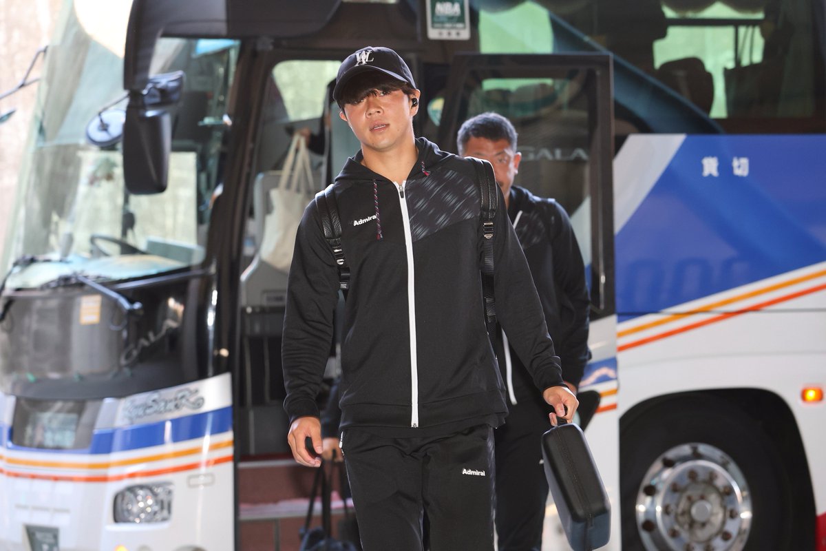 11/29甲府戦】 チームがスタジアムに到着🚌 試合に向けて準備を始め