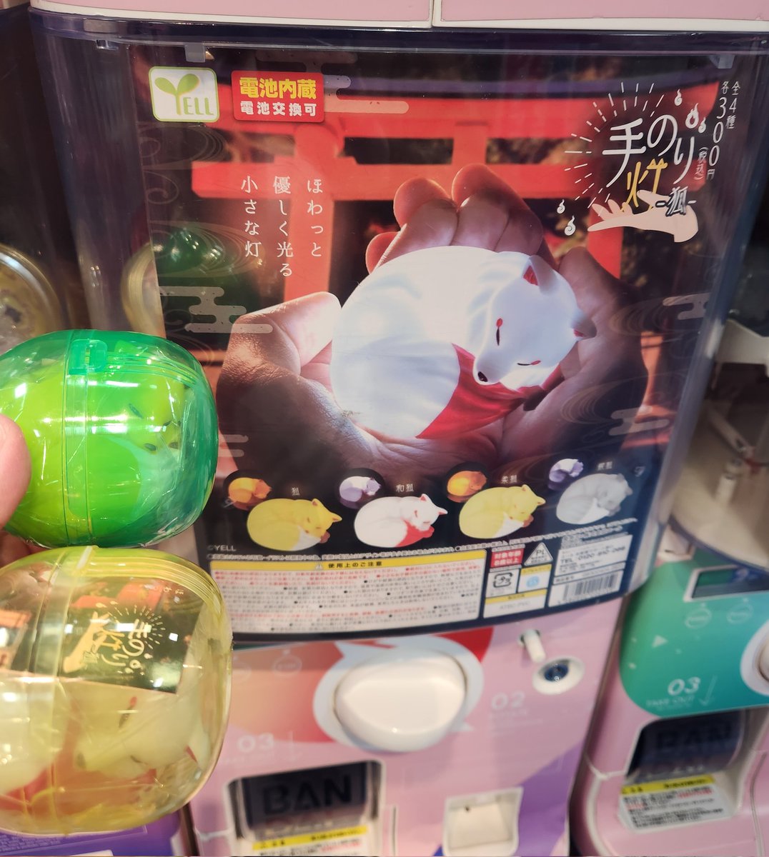tokimeki_seigi's tweet image. 今日のガチャ活➁
てのり灯とっても一目惚れで綺麗で欲しかった！🦊
かくかくねこねこは夜光ると書かれちゃ回さずにはいられない！🌃
memeさんのめじるしチャームやっと回せた！綺麗！✨
もちもちアヒルもやっと見つけた〜！可愛い！これも追加したいです！🥰
#makkurousagi
#もちもちアヒル