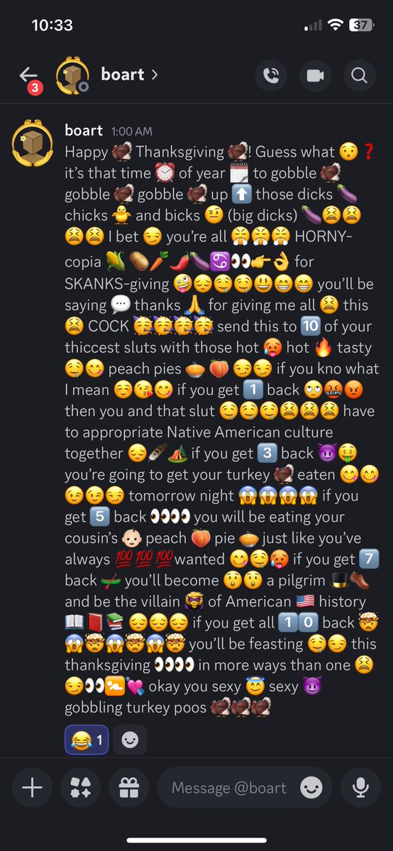 JLibawski's tweet image. Thank you for the Thanksgiving wishes yesterday @boartboart 🥰