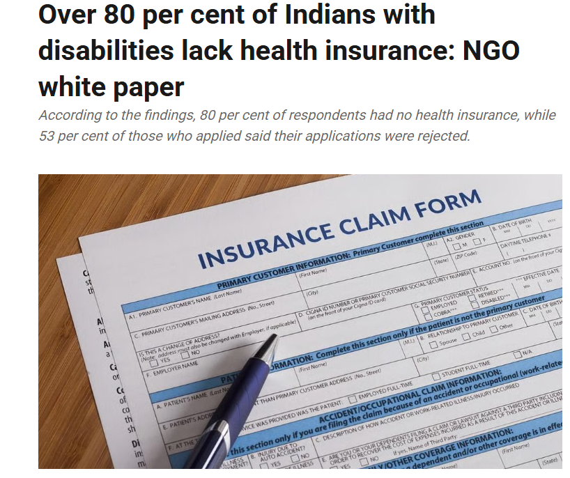BeshakIN's tweet image. 📢 80% of people with disabilities in India don’t have health insurance.

And over half who apply - get rejected.
Often with no explanation.

Here’s what a new nationwide survey reveals 👇
#healthinsurance #insurancematters #disabilityrightsindia