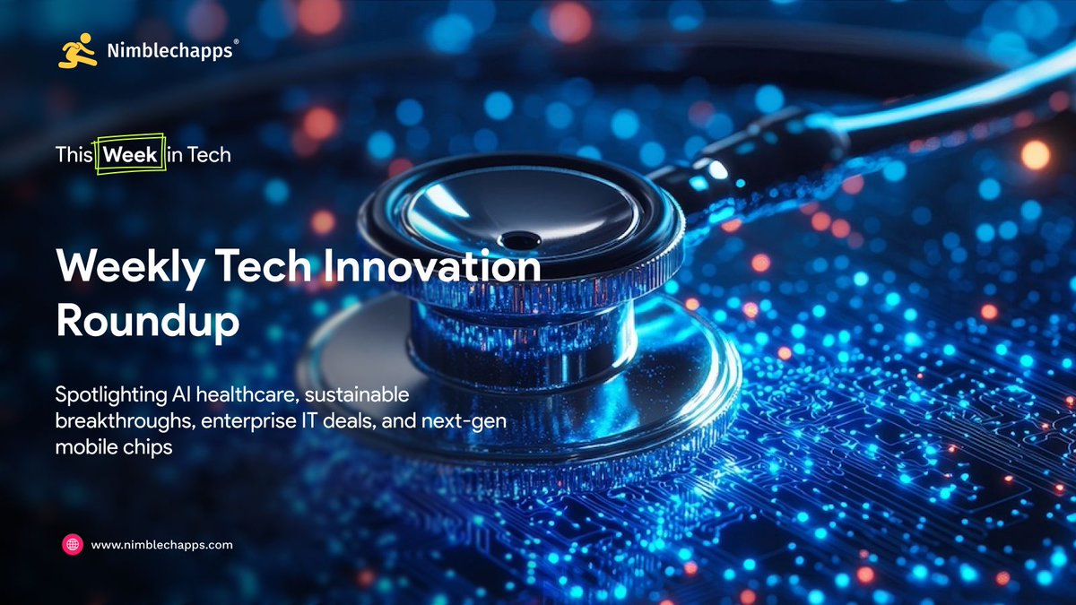 Nimblechapps's tweet image. 🌍 New This Week: AI Health, Green Tech &amp;amp; More ⚡

🩺 Elekta — AI cancer care
❤️ Philips — Faster AI cardiac MRI
💼 Wipro x Odido — IT deal
🌞 Solar catalyst — Methane → ethylene
📱 Snapdragon 8 Gen 5 — Faster AI performance

#NewThisWeek #TechNews #AI #GreenTech #Snapdragon