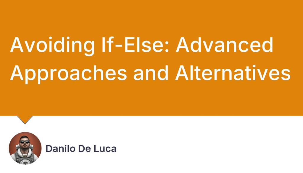 danilopdl's tweet image. Complexity: Can add additional complexity to the code, especially when implementing multiple strategies.

Read more 👉 lttr.ai/Ali1C

#SkipIfElseStatements #DesignPatterns #FunctionalStrategies