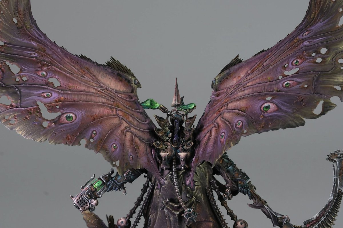 デスガードのモータリオン Mortarion #ウォーハンマー40K #筆塗り