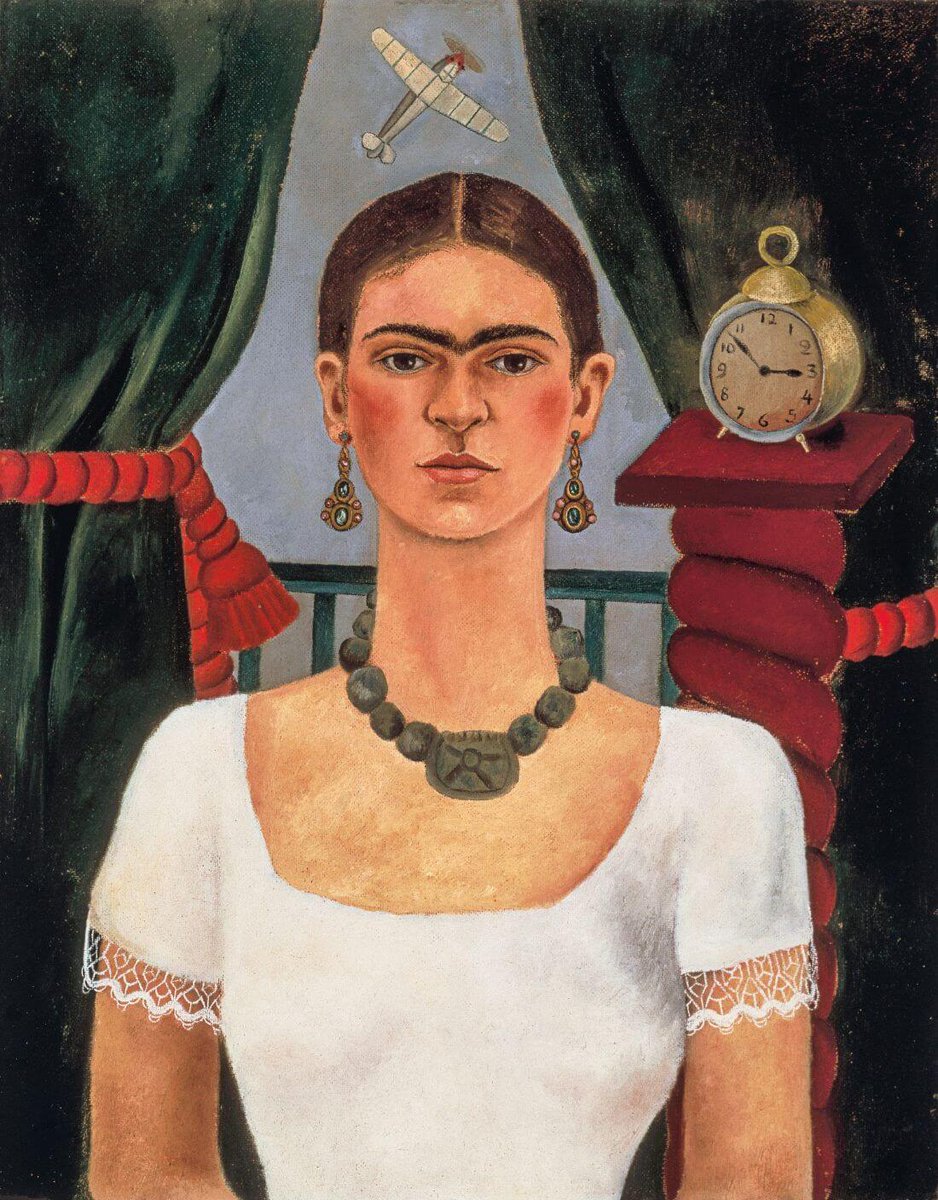 フリーダ・カーロ （Frida Kahlo、1907-1954） 『自画像（時は飛ぶよう
