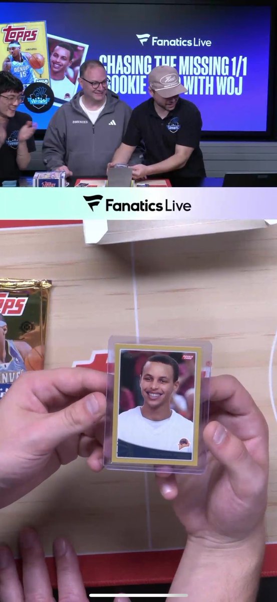 My boy McGuins hit the gold Steph Curry during the <a href="/Viprips1/">Viprips</a> with <a href="/wojespn/">Adrian Wojnarowski</a> <a href="/Topps/">Topps</a>