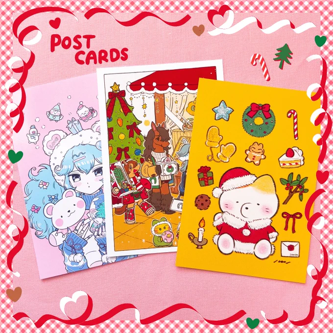 本日、11/29(土)よる8時より オンラインショップがオープンします ・プラバッジ にゃお〜ん/キャラクター ・フレークシール 3種 ・クリスマスアクリルスタンド ・クリスマスポストカード などなど!ショップや過去ツイートより ラインナップがご確認いただけます ▼