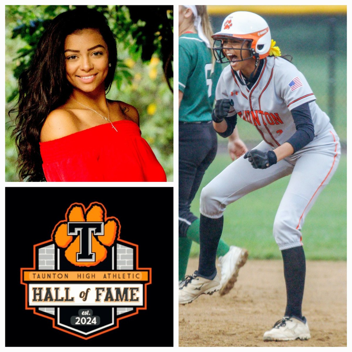 THSCoachFox's tweet image. Third, in a ten-part series honoring each of the Class of 2025 @tauntonhighHOF inductees. Kya Enos. Catalyst of the 2018 state champion D1 🥎 team. POY awards, including @GlobeSchools &amp;amp; @HockomockSports. Named to @BostonHeraldHS EMASS All-Decade team. Welcome to the hall!!…