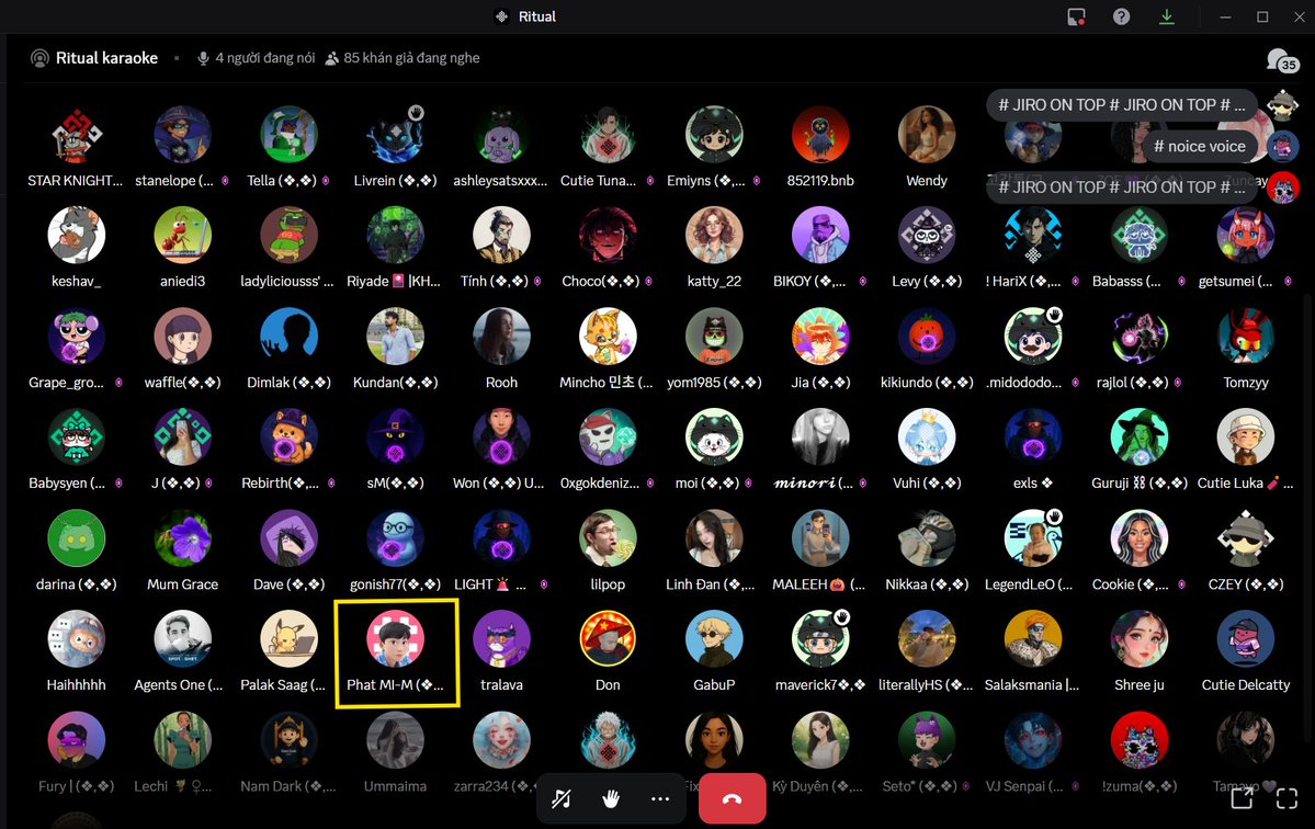 Phat8Web3's tweet image. At Ritual server discord, I have participated in some games/events recently:

Smash Karts 💢
⏰Time: 11:30 PM (UTC+7) || November 27, 2025

Ritual Karaoke (to cheer for the “singers”)🎤🎼
⏰Time: 7:30 PM (UTC+7) || November 28, 2025

@ritualfnd @ritualnet @RitualVietnam