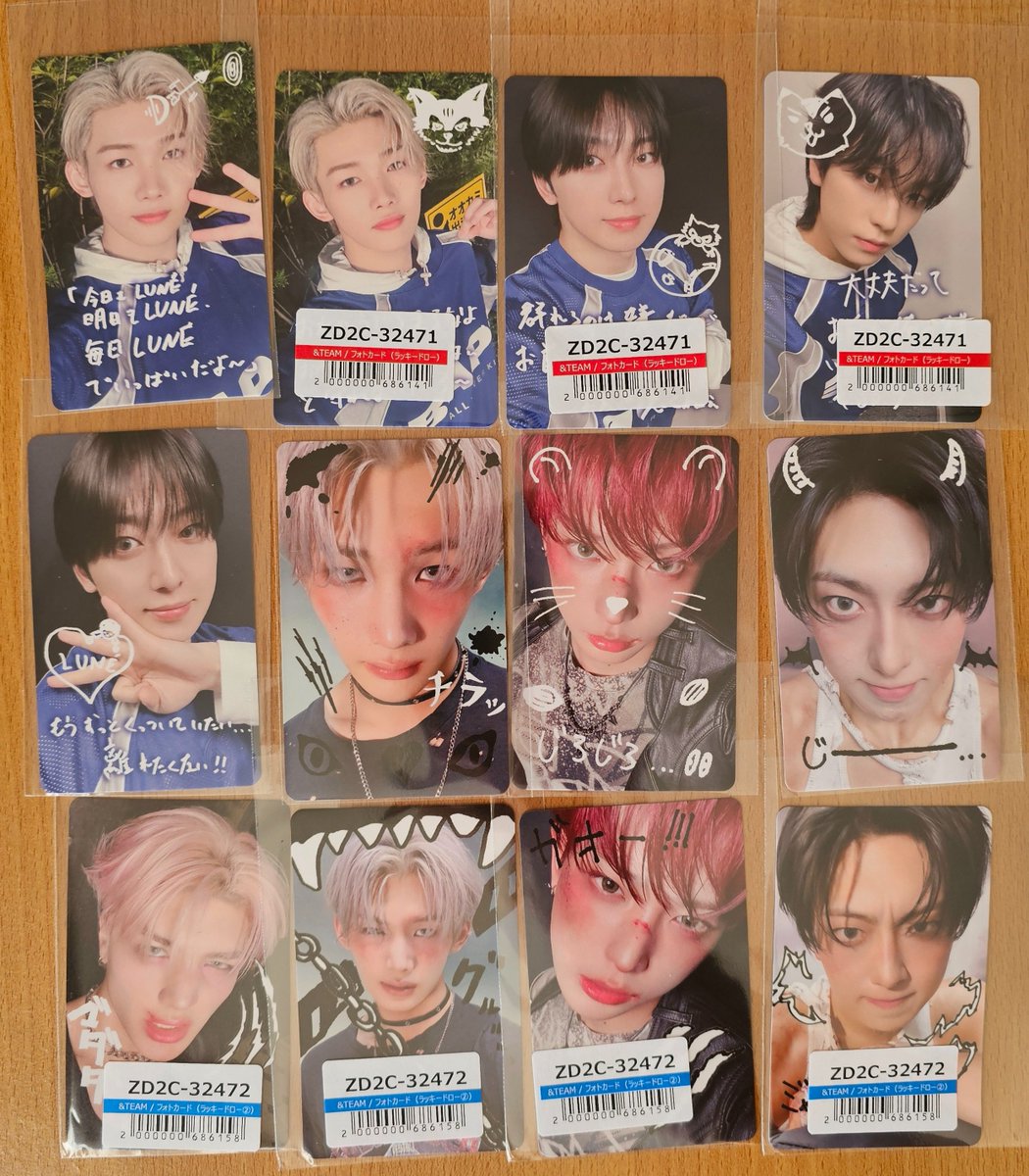 &TEAM Back to Life BtL ラキドロ トレカ 手がき 【譲】写真のもの