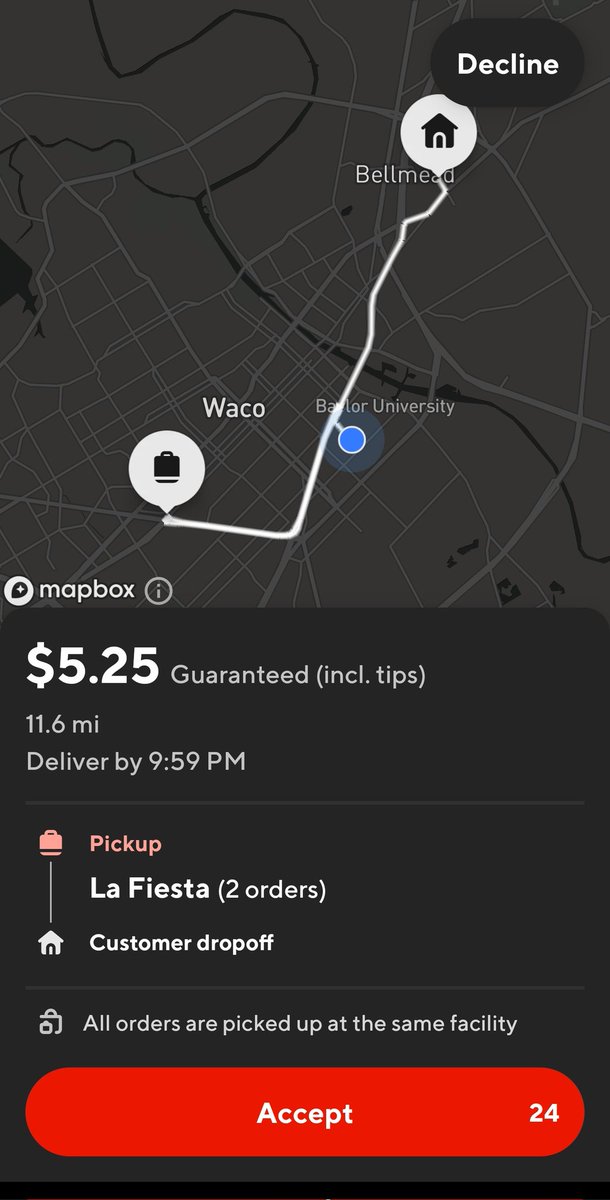 inishesh's tweet photo. #DOORDASH 
$5.25, two order, 11.6 miles, 
$2, 4.2 miles.

Yeah, no. I am good. 

also, if you can't tip, get off your fatass and go get your own food. https://t.co/4W9nfjJJAn