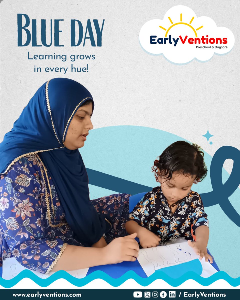 From  bright blue crafts to creative paintings, our children explored the  colour in the most engaging and joyful ways. Each activity helped them  observe, experiment, and understand the world of blue—all while having a  truly fun, hands-on learning experience.