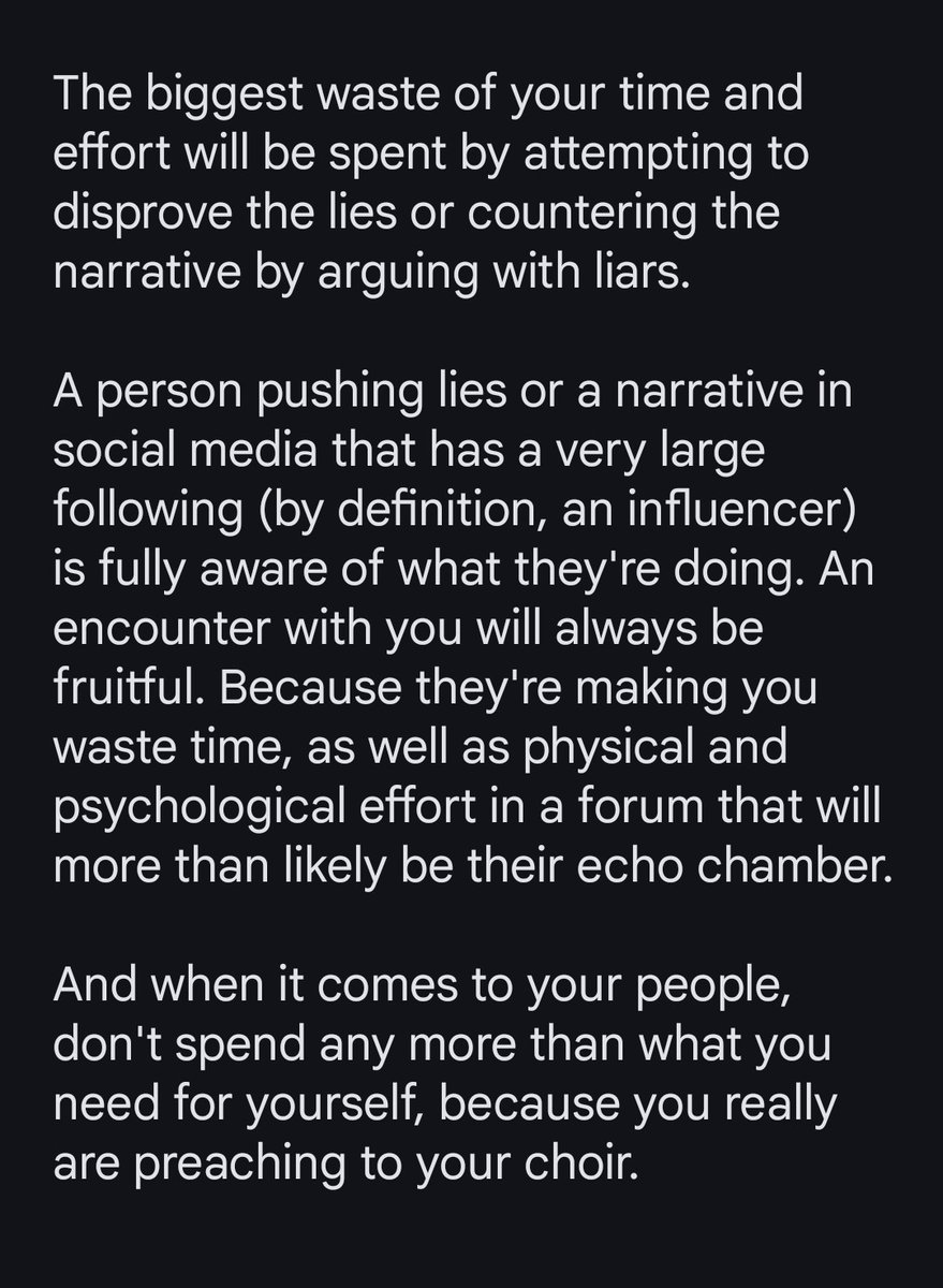 ZimSterek4show's tweet photo. When you know the truth about something, broadcast that knowledge in as general a way as you can.

Knowing something requires facts. That quest is an individual one, and those who care will go on their own journey to find the truth you stated, for themselves, their way. 

And, 👇 https://t.co/KjjJ1OvsOV